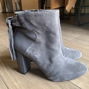 White House Black Market Gray Booties!